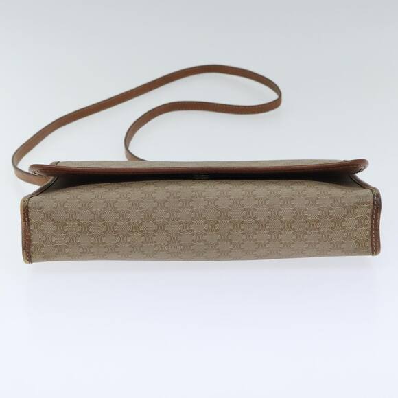 CELINE Macadam Canvas Shoulder Bag Beige - Picture 9 of 12